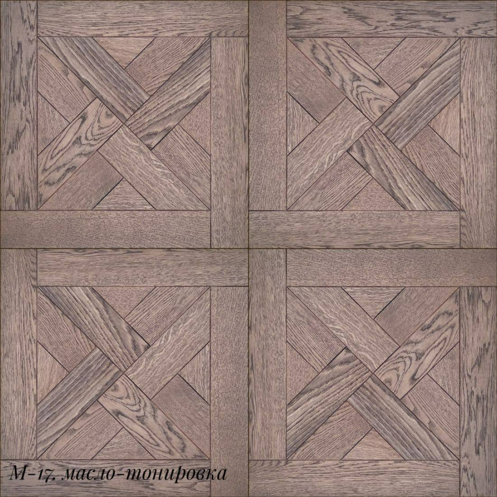 Модульный паркет М-17 Дуб, масло 520х520х15 мм
