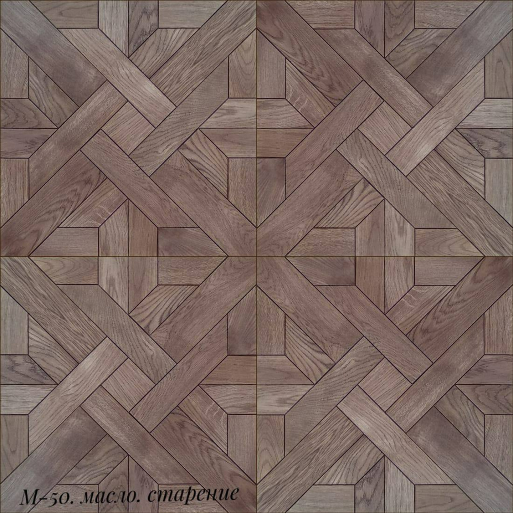 Модульный паркет М-50 Дуб, масло 520х520х15 мм