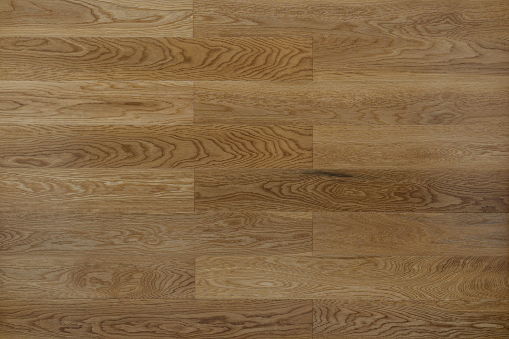 Паркетная доска AmberWood Фьюжен Дуб Натур бесцветный лак 909х125х14 мм (0,909 м2/упак)