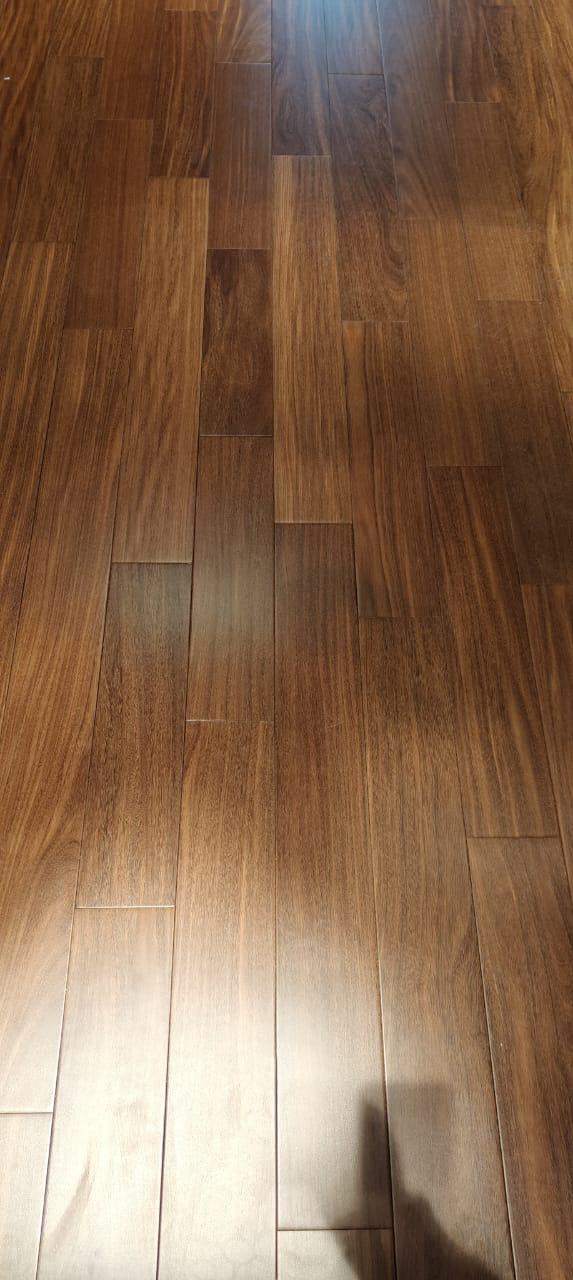 Массивная доска Ekzofloor/Экзофлор  Ормозия лак 15х120х600-1200 мм  (1,512м.кв\упак)