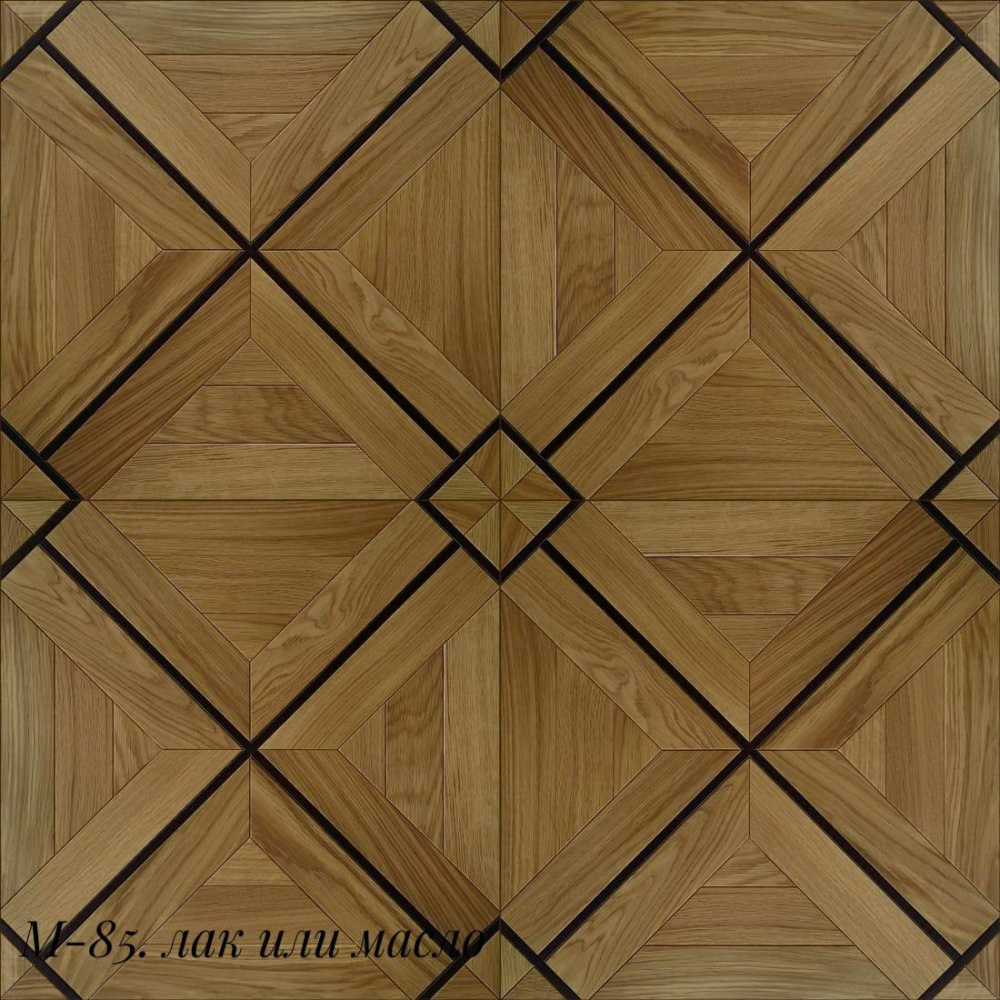 Модульный паркет М-85 Дуб, масло 520х520х15 мм