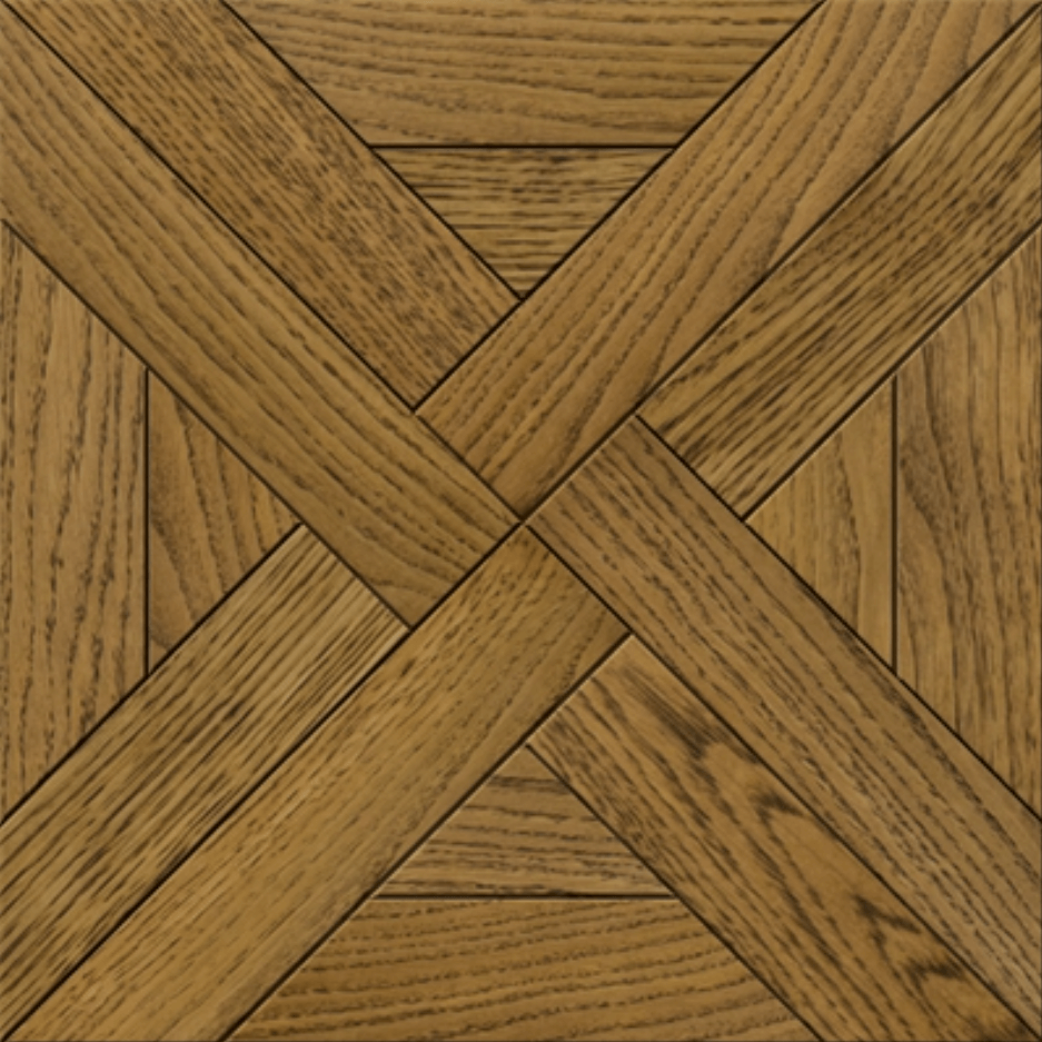 Модульный паркет Дуб Вертушка Натур 448х448х15мм