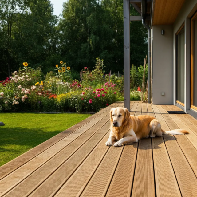 Террасная доска Raggy Wood лиственница RW8 вельвет 26х95/145х3000/4000 без отделки