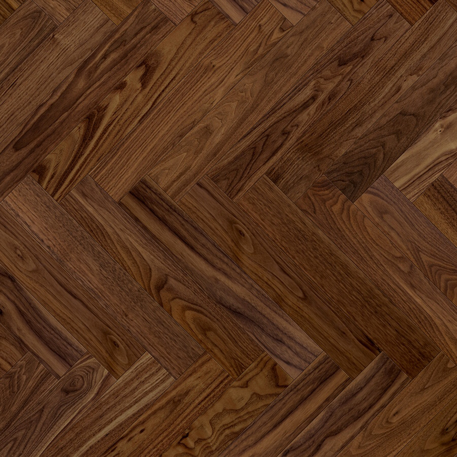 Штучный паркет Komodoor/Комодор Американский орех 15х90х610-1520 Select/Селект лак UV для английской елки