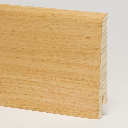 Плинтус шпонированный Pedross Дуб без покрытия 80х16х2500мм