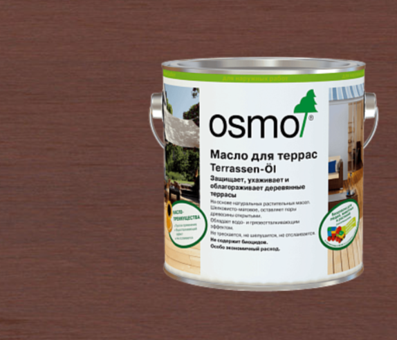 Масло для террас OSMO Terrassen-Öl 014 Массарандуб (2,5 л)