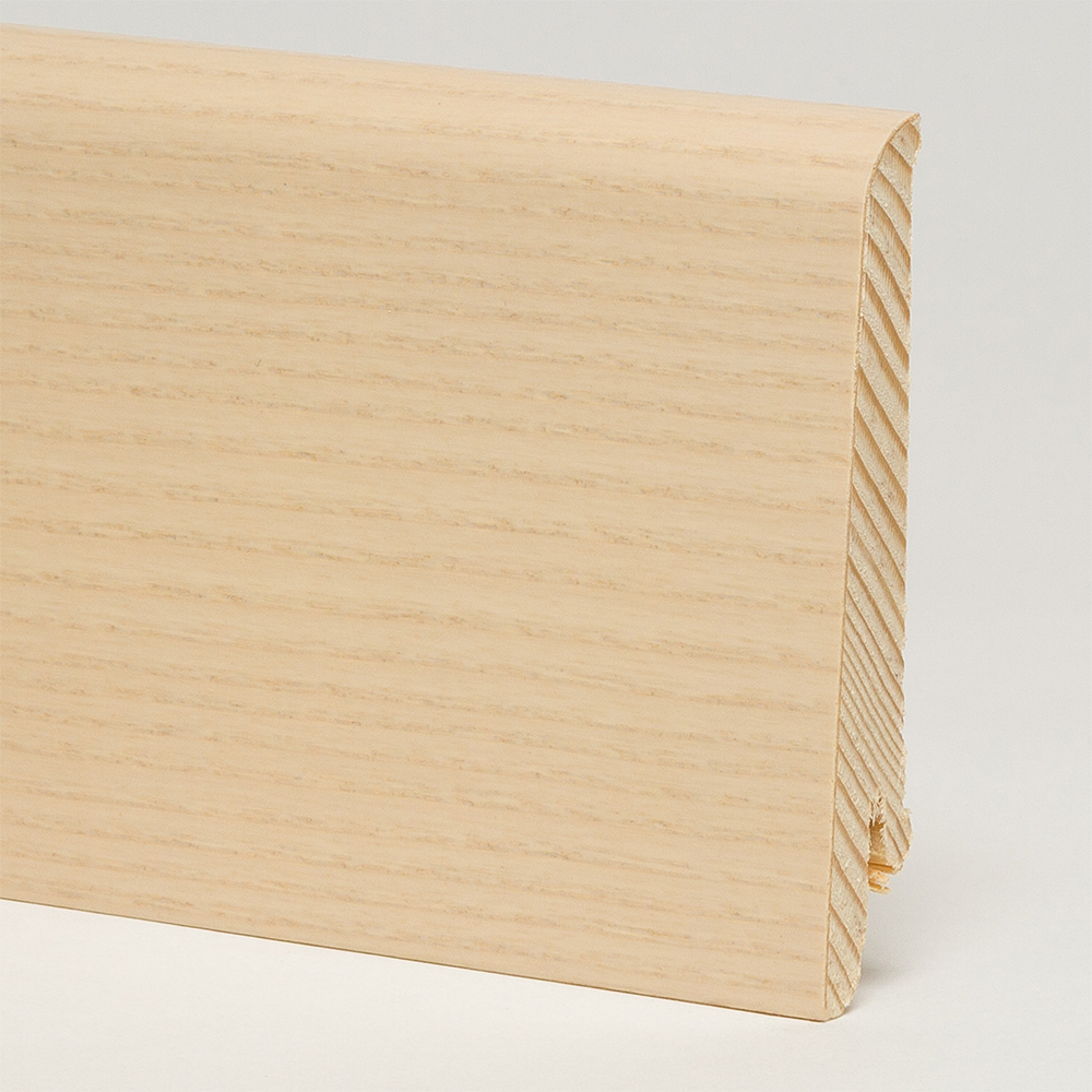 Плинтус шпонированный Pedross/Педрос Ясень беленый 80х16х2500мм