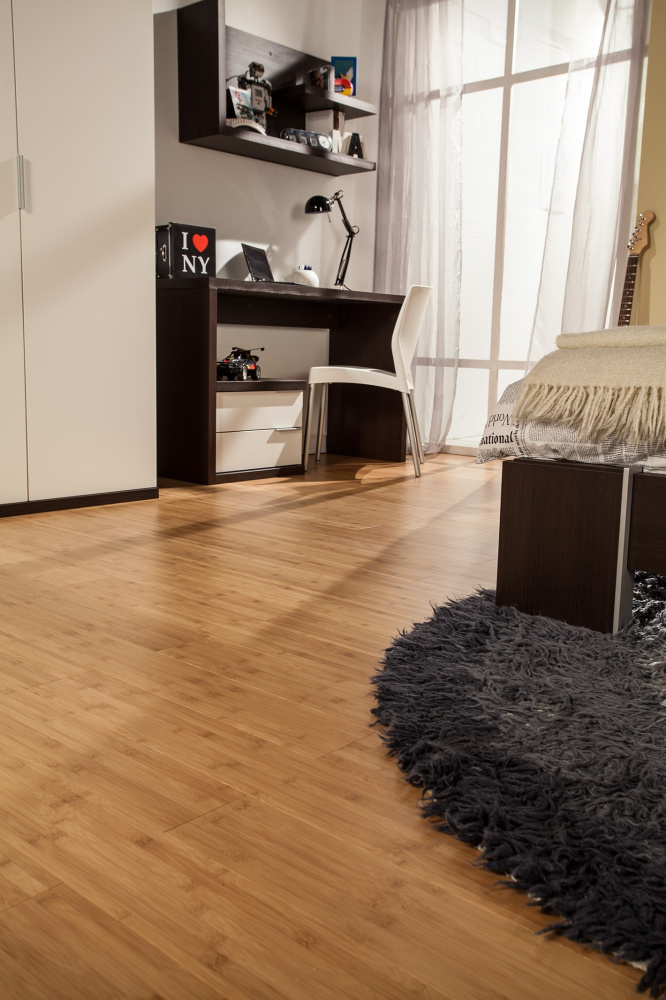 Массивная доска Bamboo Flooring/Бамбоо Флоринг Бамбук глянцевый карбонизированный 960х96х17 мм