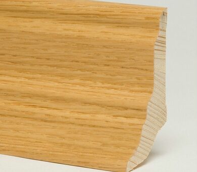 Плинтус шпонированный Pedross/Педрос Дуб без покрытия 80х40х2500мм