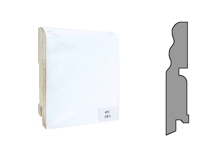 Плинтус шпонированный фигурный Finitura/Финитура  100х19х2400мм арт. 101