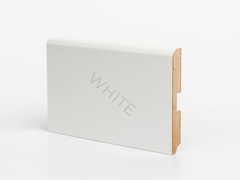 Плинтус МДФ Deartio Белый под покраску  W 02-120 120х16х2050мм