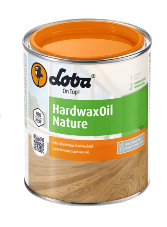 Масло-воск Loba/Лоба Hardwax Oil Nature "без поджига" (0,1 л)