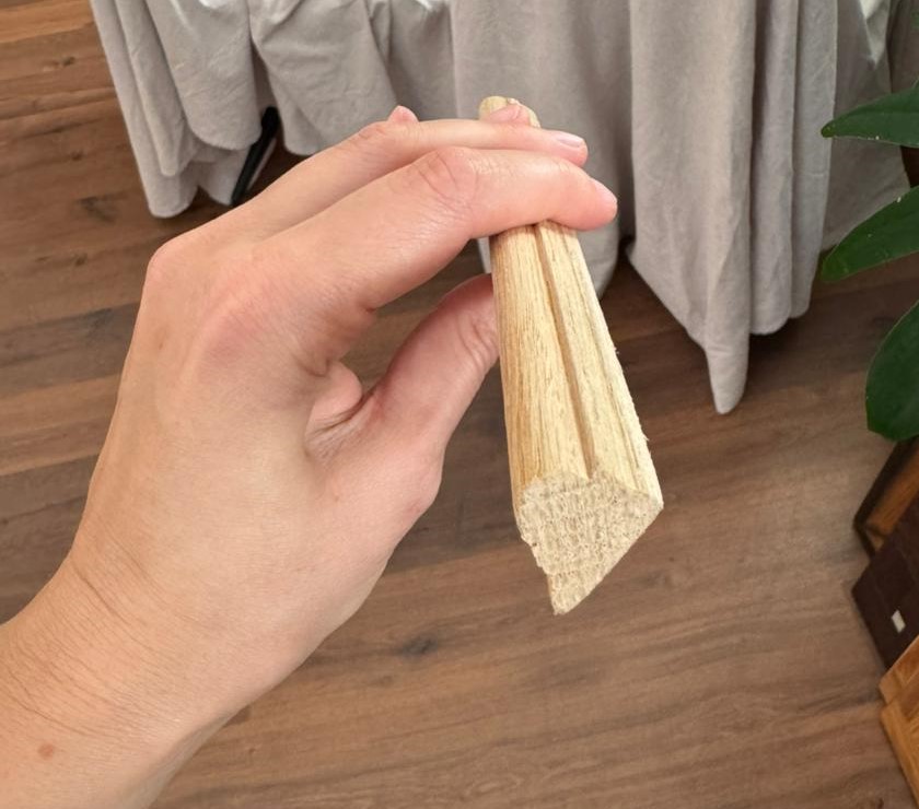 Декор-штапик обклад Дуб массив 18х30 мм