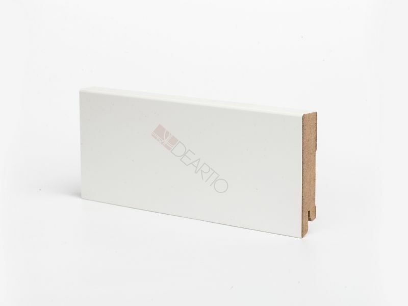 Плинтус МДФ Deartio Белый К-06 (106)  80х16х2050мм