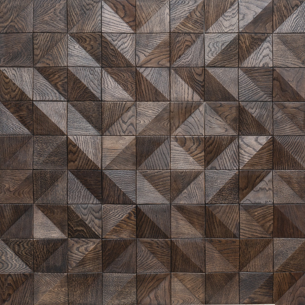 Стеновая панель Tarsi Аравия Эбен 300х300 мм Дуб/брашированный