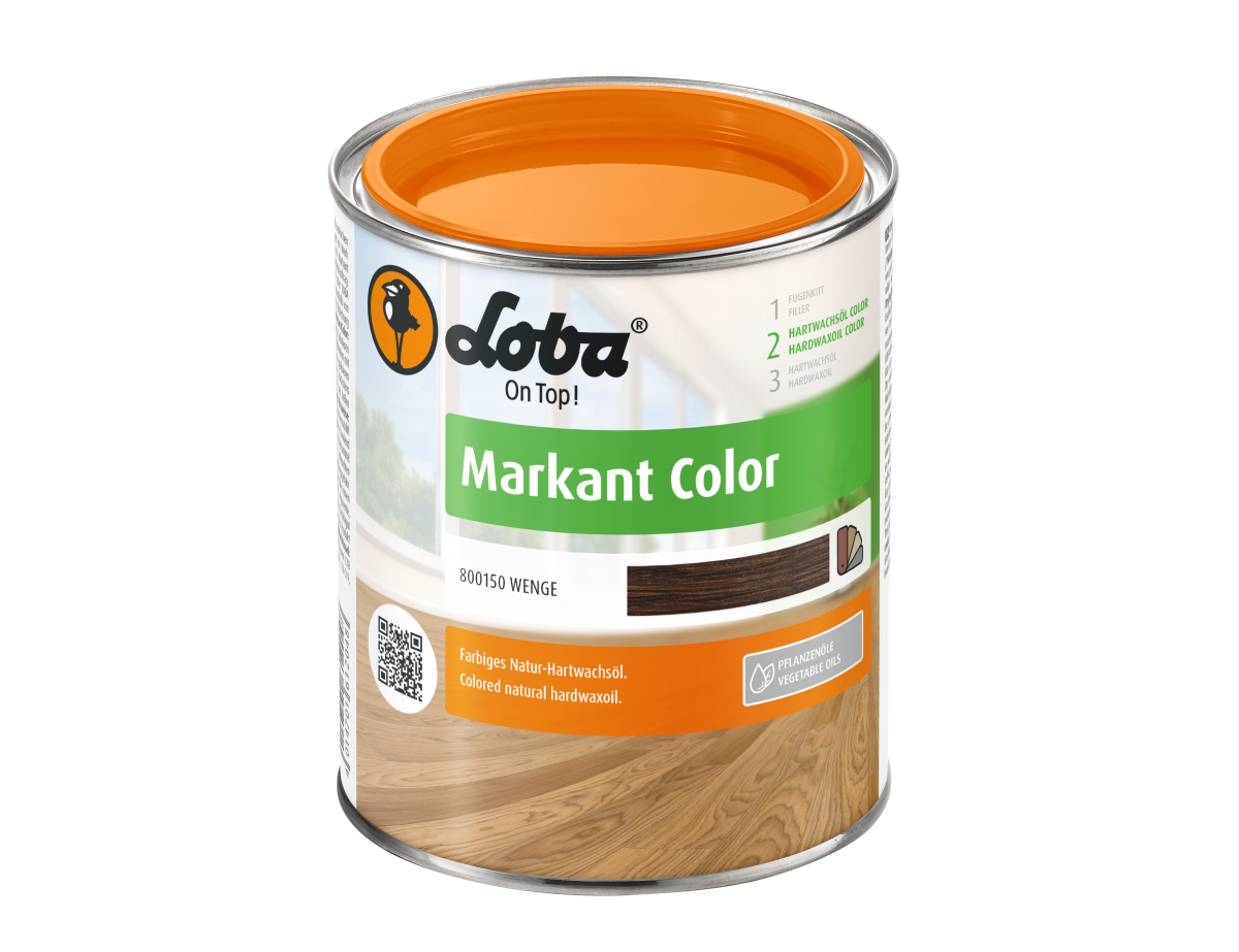Цветное масло-воск Loba/Лоба Markant color Цвет: венге (2,5 л)