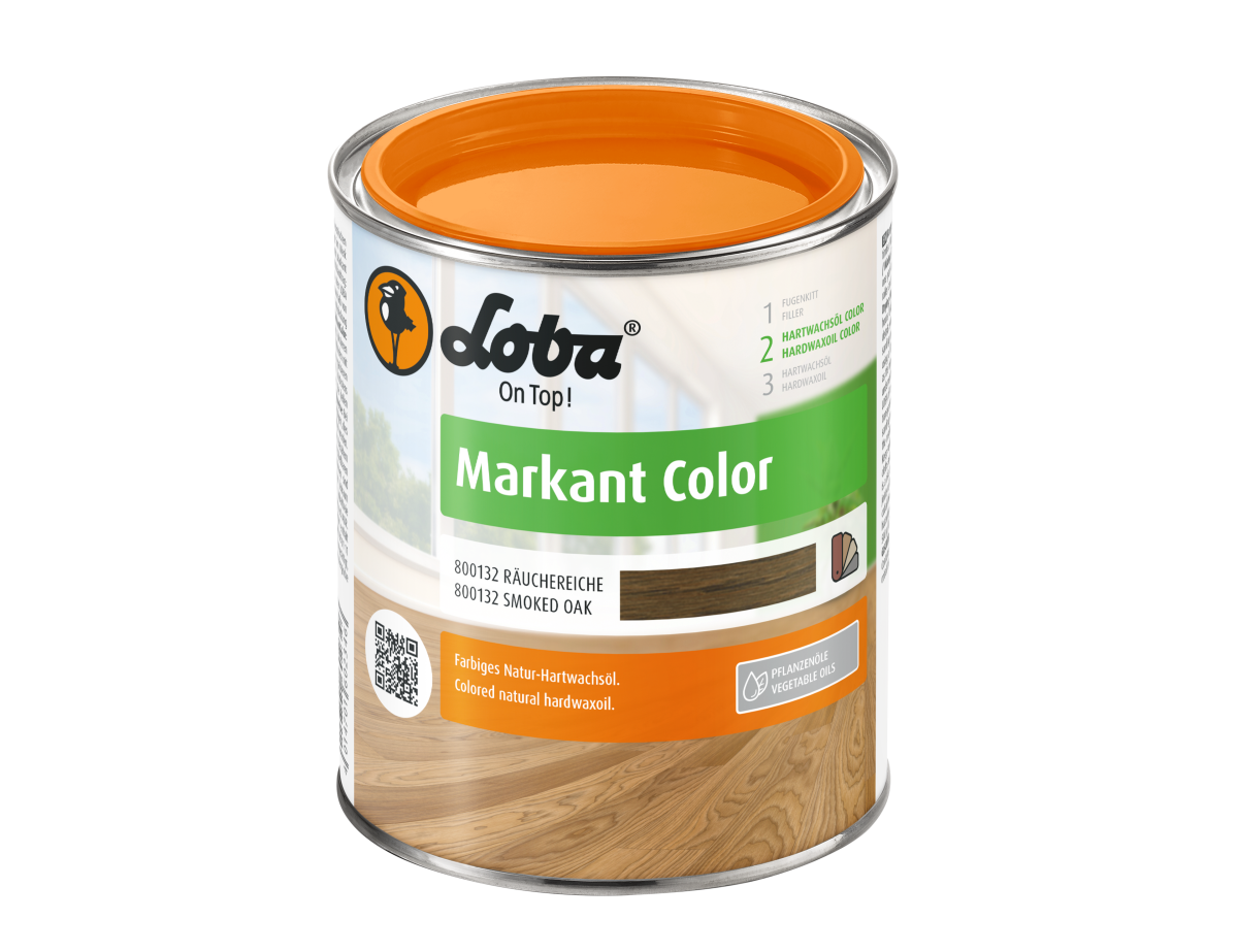 Цветное масло-воск Loba/Лоба Markant color Цвет: дуб мореный (0,75 л)