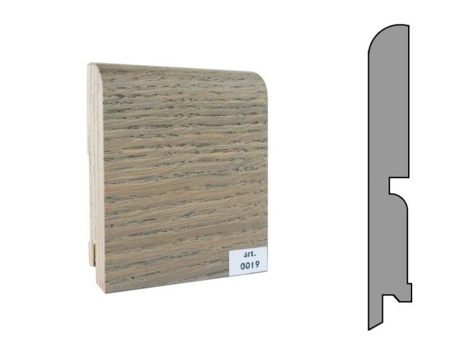 Плинтус шпонированный  Finitura 120х15х2400мм арт.019