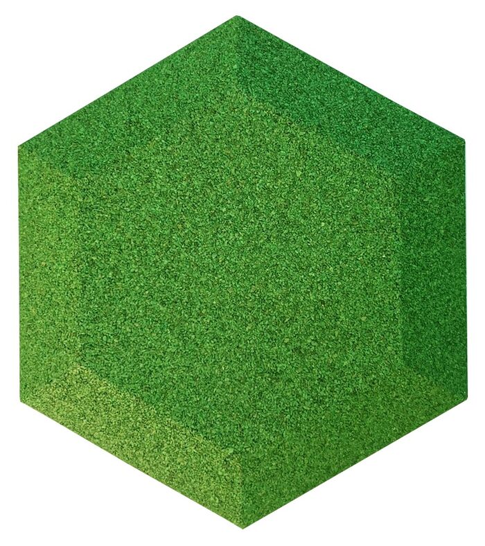 Стеновые панели кедр Cork Stone Сета зеленый