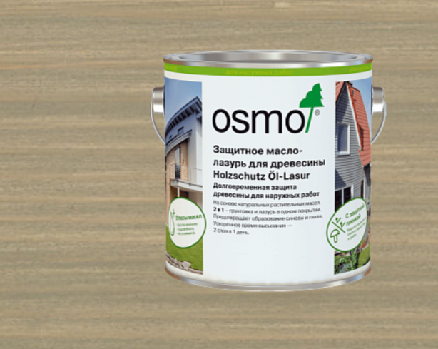 Защитное масло-лазурь для древесины OSMO HOLZSCHUTZ ÖL-LASUR 903 Серый базальт 2,5 л