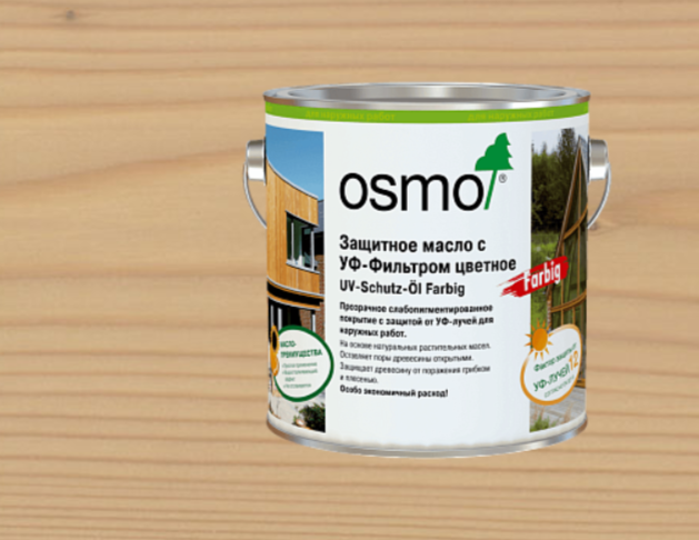Защитное масло с УФ-фильтром ЦВЕТНОЕ (с биоцидами) UV-Schutz-Öl Farbig 426 Лиственница 2,5 л