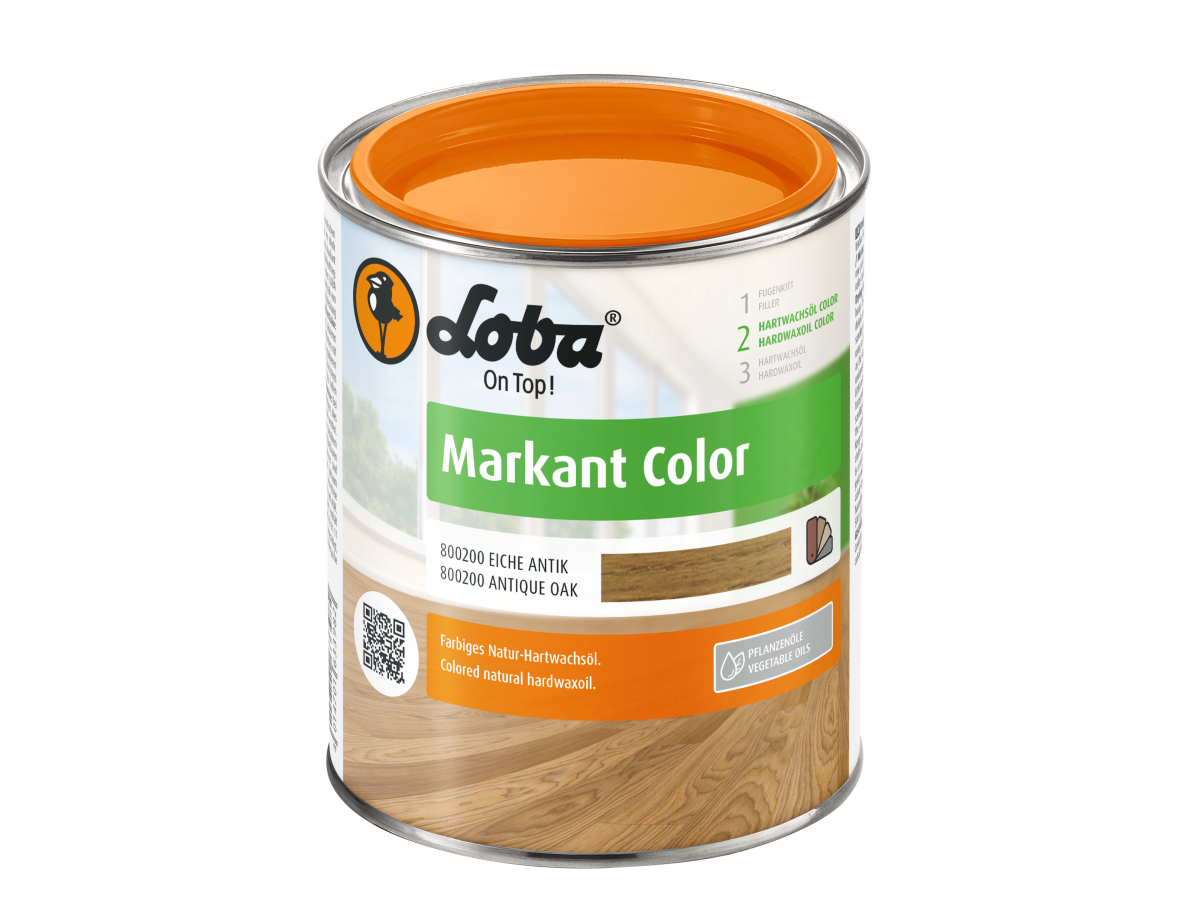 Цветное масло-воск Loba/Лоба Markant color Цвет: дуб антик (0,75 л)