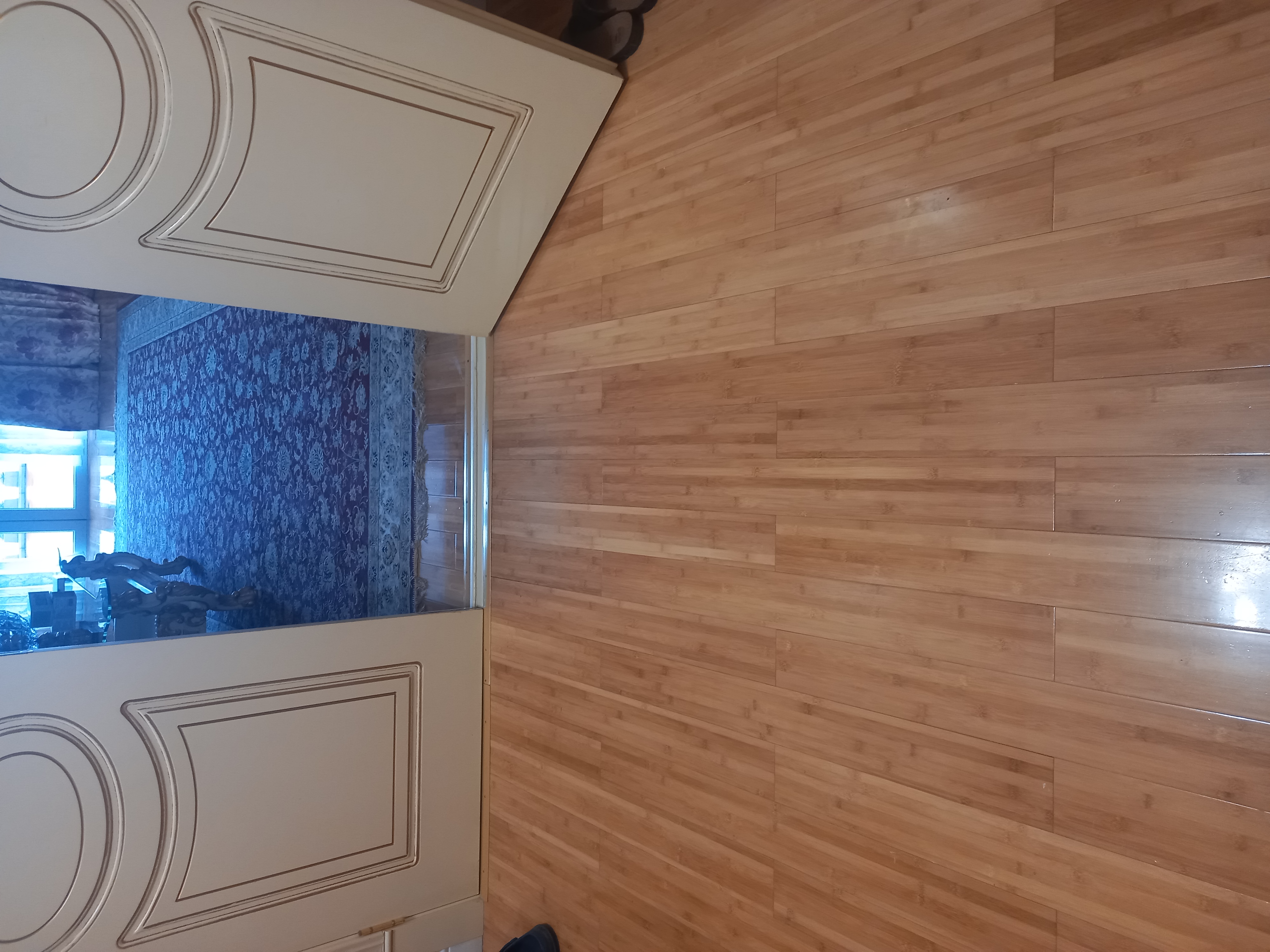 Массивная доска Bamboo Flooring/Бамбоо Флоринг Бамбук глянцевый карбонизированный 960х96х17 мм
