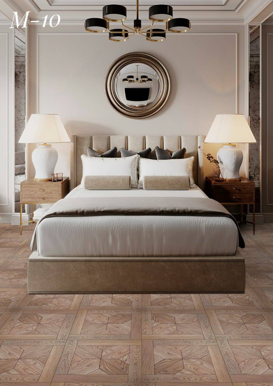 Модульный паркет М-10 Дуб, масло 520х520х15 мм