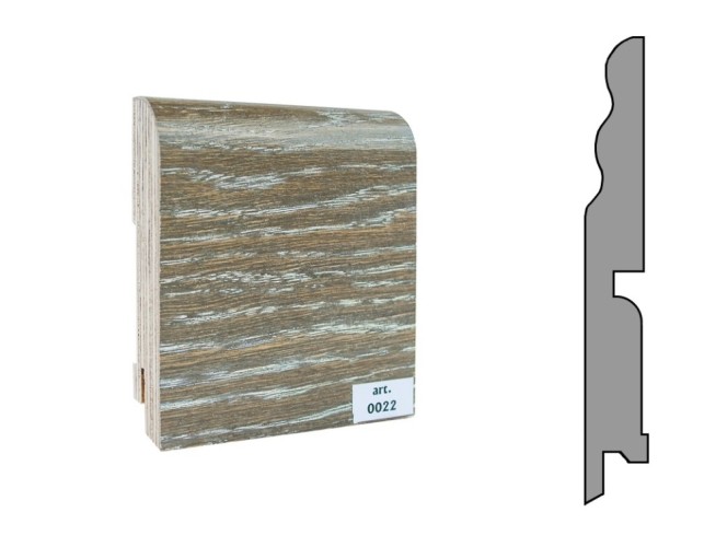 Плинтус шпонированный фигурный Finitura/Финитура  120х15х2400мм арт.022