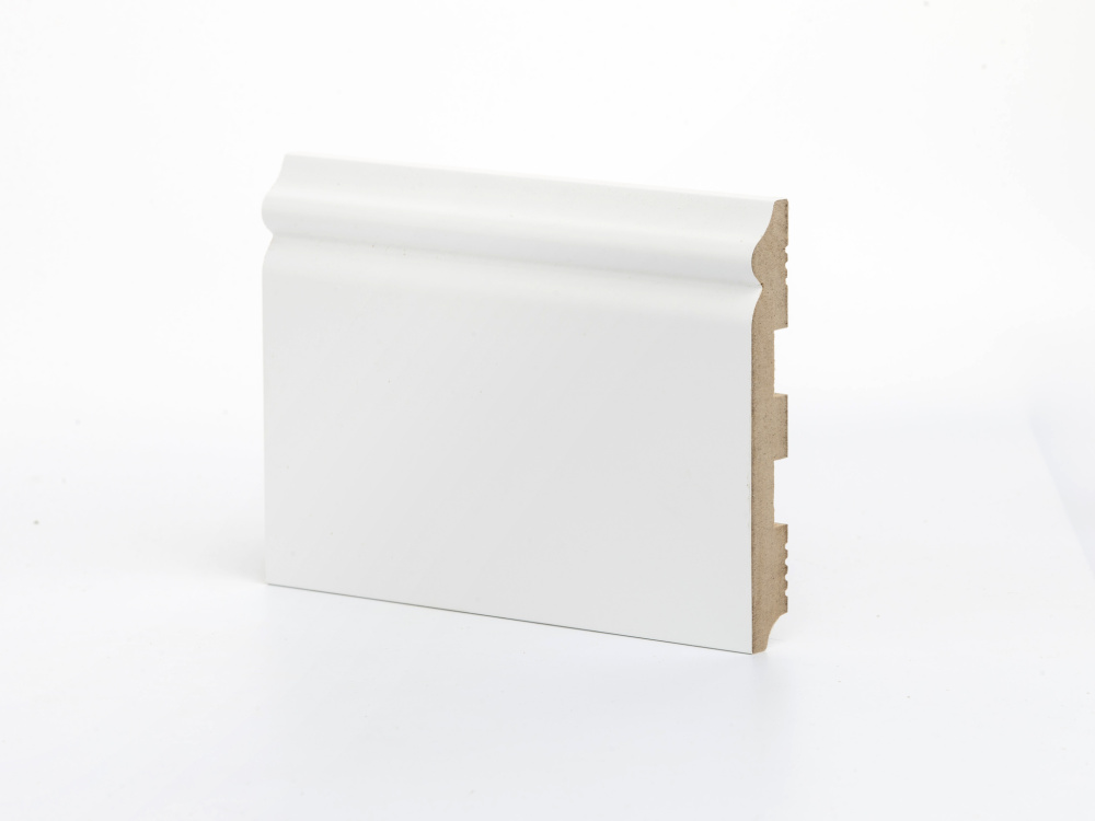 Плинтус МДФ Deartio Белый  К-08 137х18х2050мм