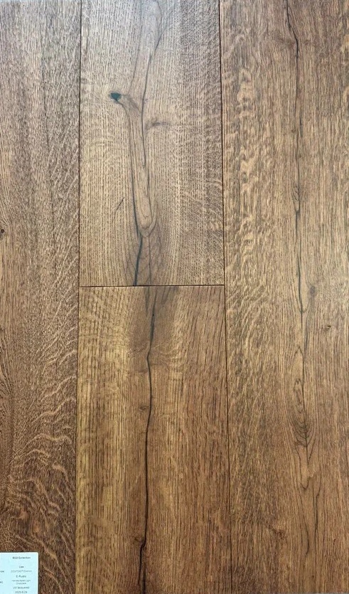 Инженерная доска трехслойная Дуб рустик Décor-8 (ECO) ручное старение, лак 600-2200х240х15/4 мм (3,168 м2/упак)