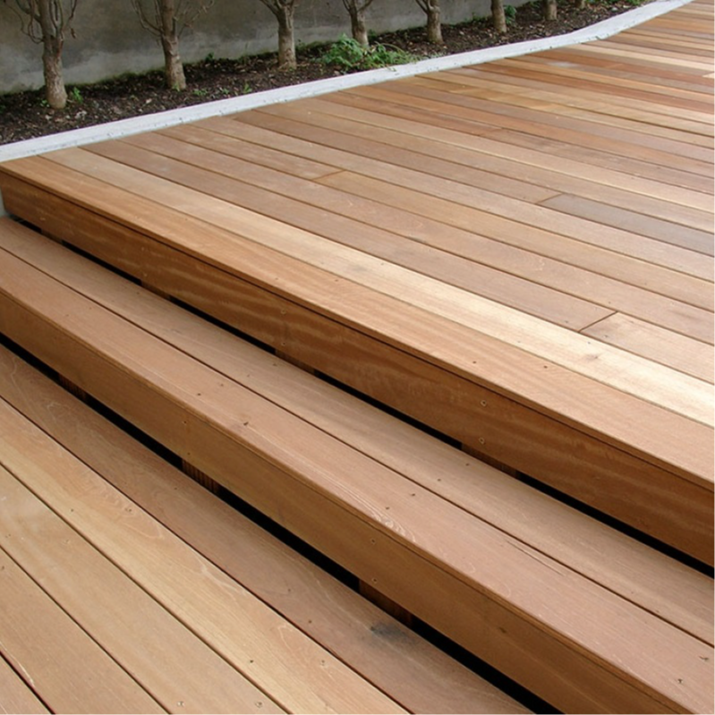 Террасная доска KOMODOOR Бангкирая 1000-2400х125х18, поверхность: вельвет\гладкая