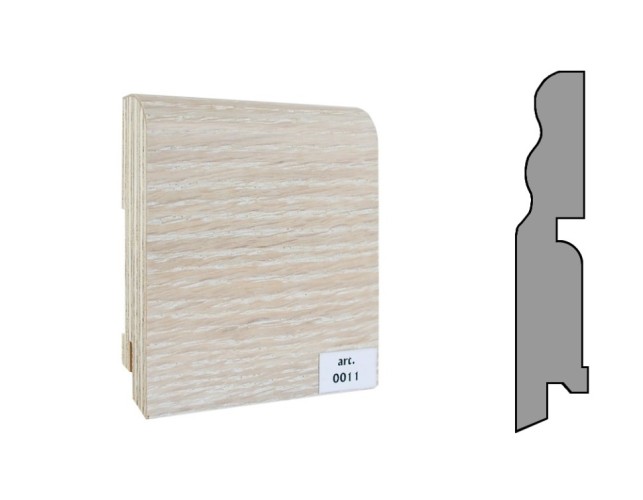 Плинтус шпонированный фигурный Finitura/Финитура  100х19х2400мм арт.011