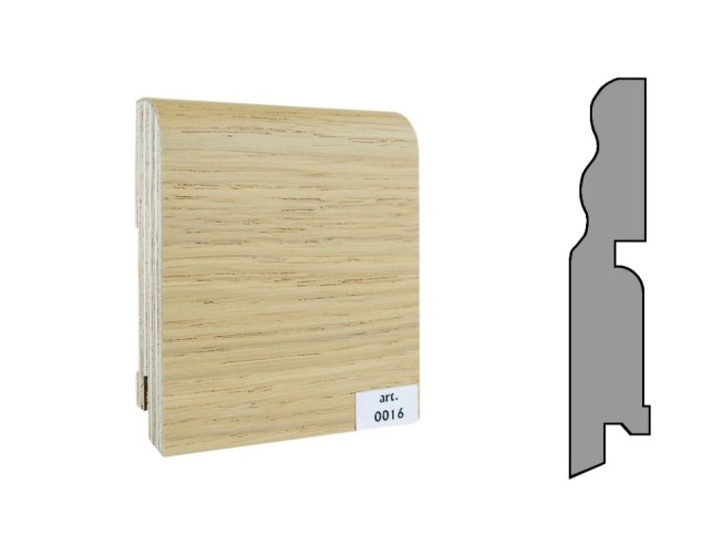 Плинтус шпонированный фигурный Finitura/Финитура  100х19х2400мм арт.016