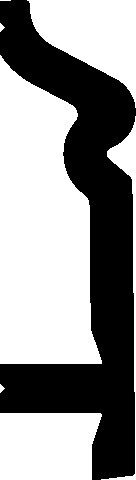 Плинтус полиуретановый Европласт 6.53.107 2000х79х23 мм