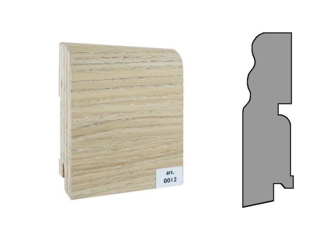 Плинтус шпонированный фигурный Finitura  100х30х2400мм арт.012