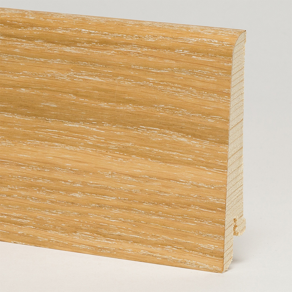 Плинтус шпонированный Pedross Дуб затертый 70х15х2500мм