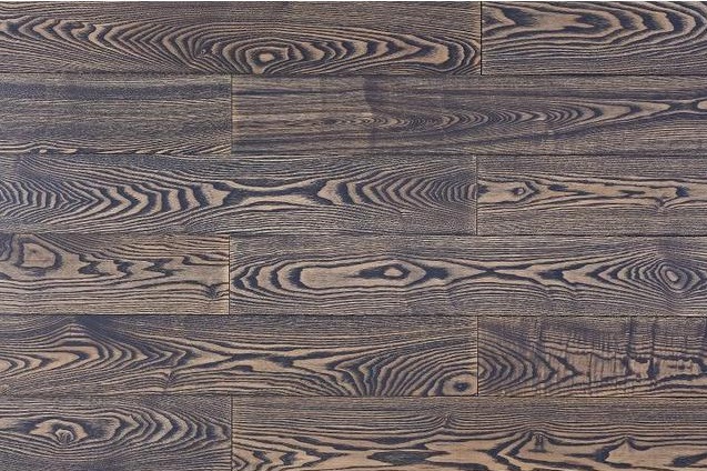 Паркетная доска AmberWood Коллекция КЛАССИКА Ясень (снят) Сильвер, лак 1860х189х14 мм