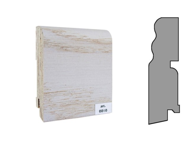 Плинтус шпонированный фигурный Finitura  120х30х2400мм арт.010