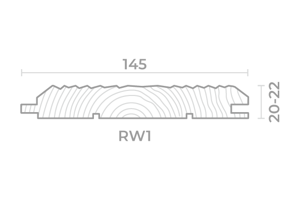 Окрашенная 3D доска Raggy Wood хвоя (сосна\ель) RW1 имитация бруса SRLIT 20х145х3000\6000 без отделки