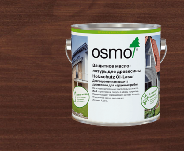 Защитное масло-лазурь для древесины OSMO HOLZSCHUTZ ÖL-LASUR 727 Палисандр 25 л