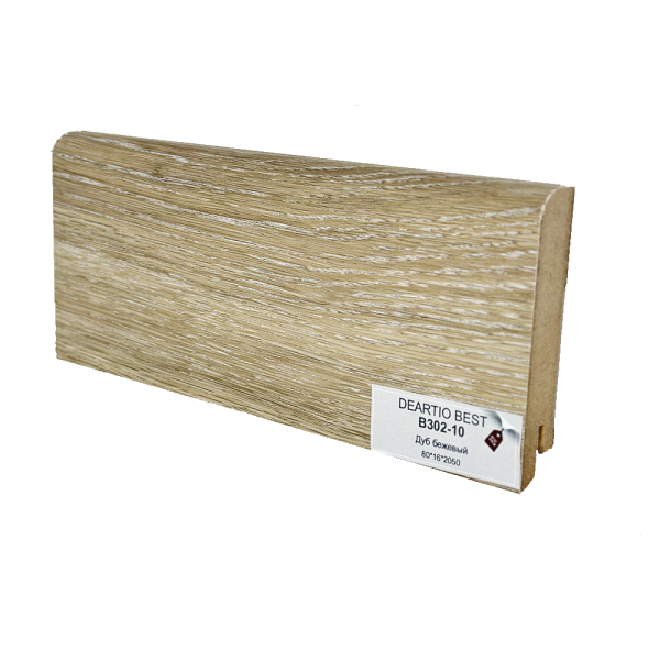 Плинтус МДФ Deartio/Деартио Дуб бежевый B 302-10 80х16х2050мм
