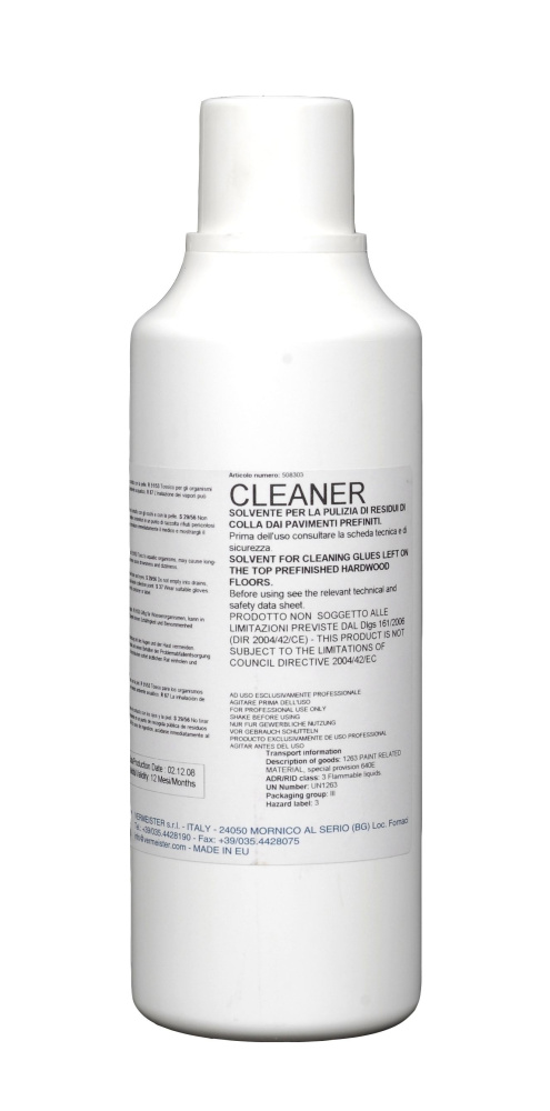 Растворитель для удаления остатков клея с лакированных полов  VerMeister Cleaner 1 л