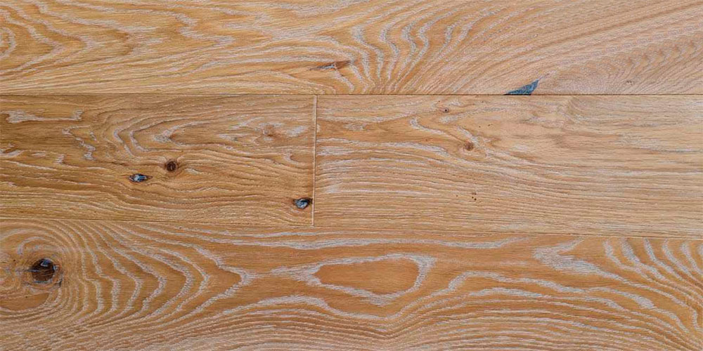 Инженерная доска BRITANIA Дуб WHITE BRUSH Рустик 400-1500х150х15 мм