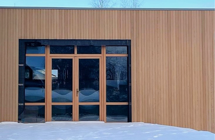 Реечный фасад Термопихта сорт Экстра 800-4000х120х40 без покрытия