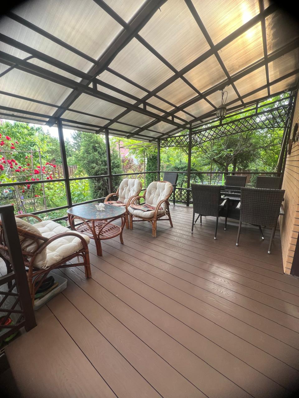 Террасная доска двухсторонняя ДПК пустотелая двухсторонняя 3000/4000/6000х145х25мм