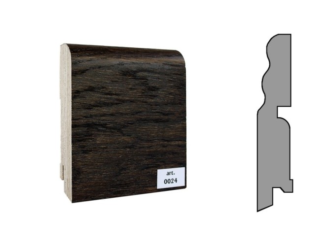 Плинтус шпонированный фигурный Finitura  100х19х2400мм арт.024