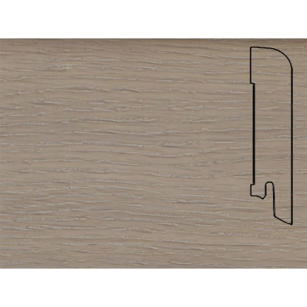 Плинтус шпонированный Pedross Дуб выбеленный 70х15х2500мм