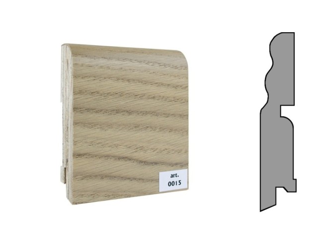 Плинтус шпонированный фигурный Finitura  100х19х2400мм арт.015