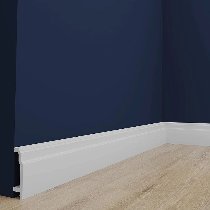 Плинтус полиуретановый Европласт 6.53.101 2000х110х27 мм